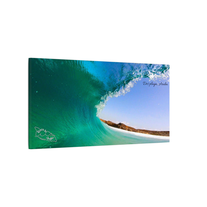Born in Aruba~Dos playa wave ~ matte canvas, Stretched, 0.75"• Original wave Photography