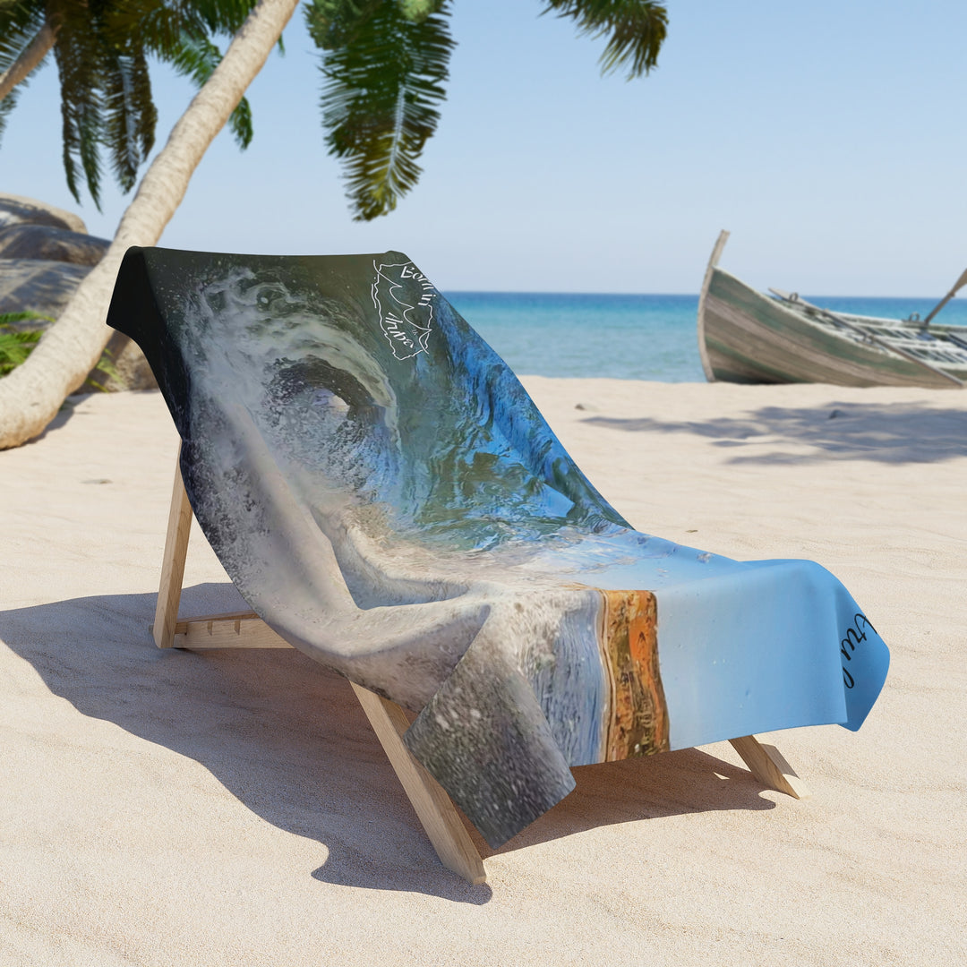 Born in Aruba ~ Andicuri wave towel • Original island photography