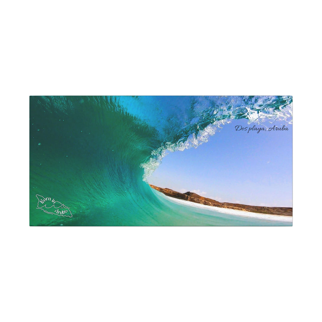 Born in Aruba~Dos playa wave ~ matte canvas, Stretched, 0.75"• Original wave Photography
