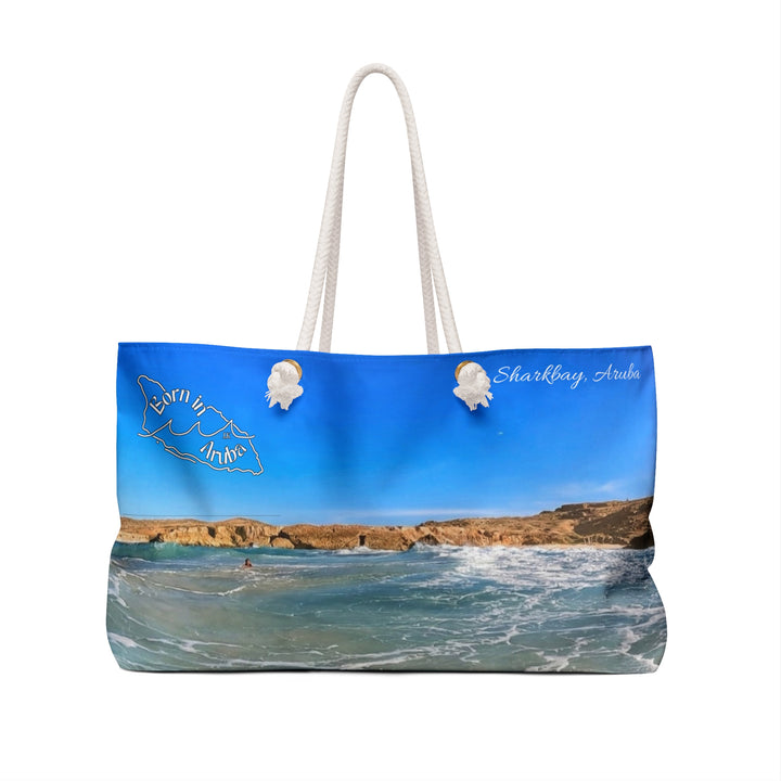 Born in Aruba ~ Shark bay weekender bag • Original island photography