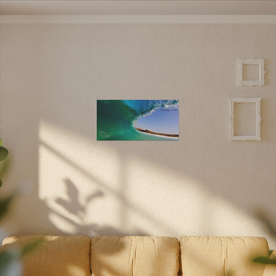 Born in Aruba~Dos playa wave ~ matte canvas, Stretched, 0.75"• Original wave Photography