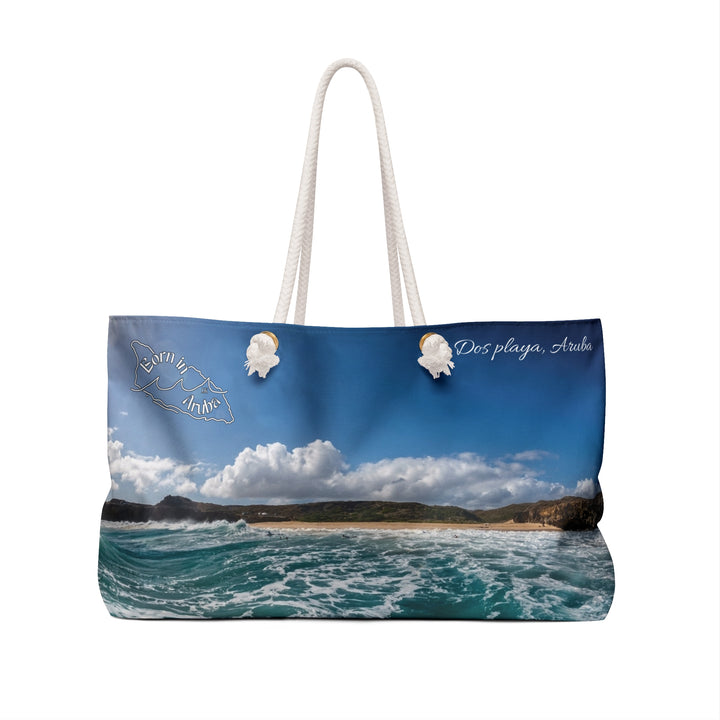 Born in Aruba ~ Dos playa weekender bag • Original island photography