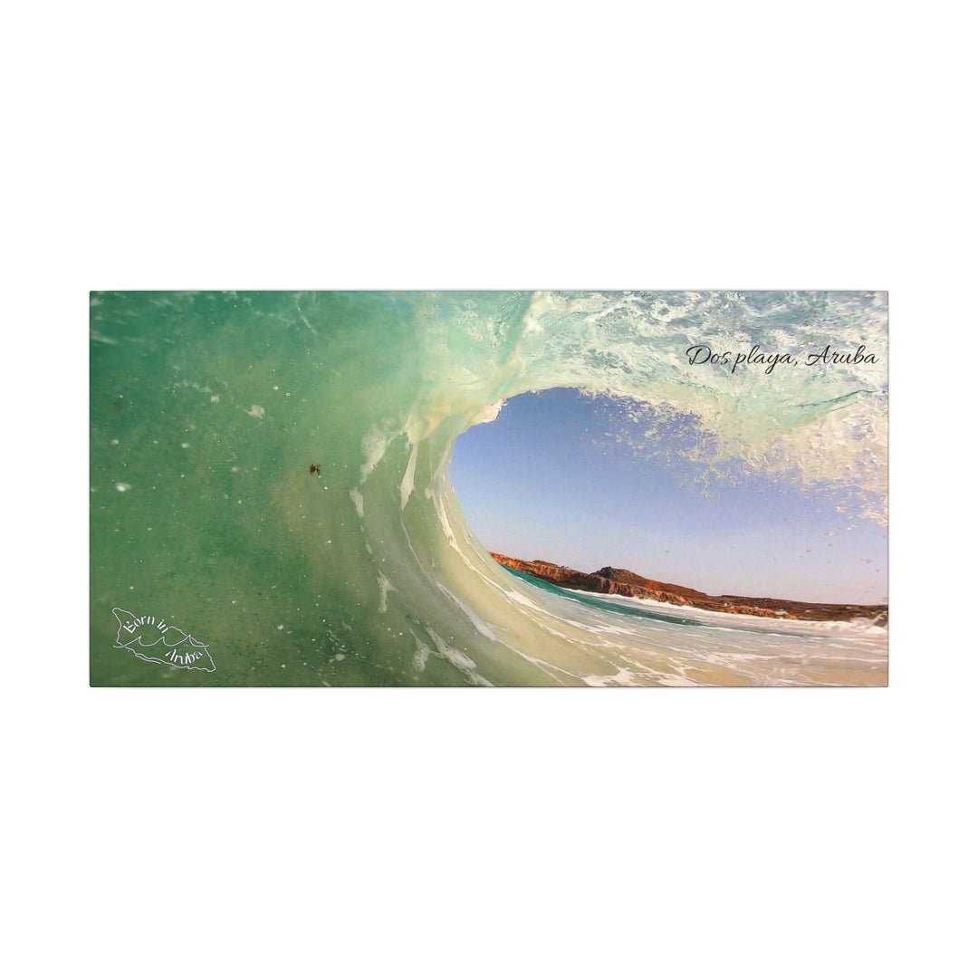 Born in Aruba~ 30"x15" Matte Canvas, Stretched, 0.75"• Original island photography