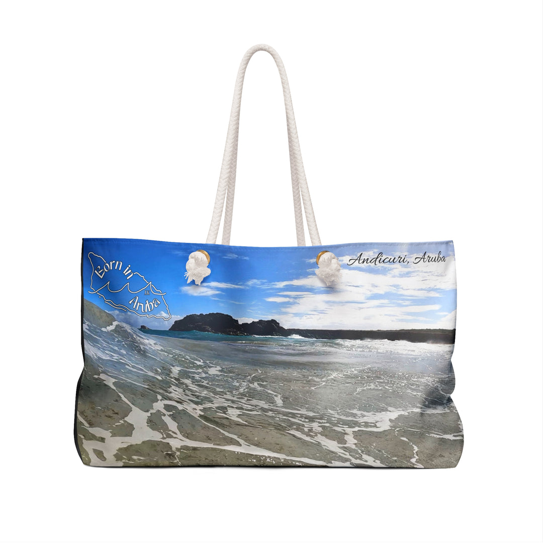 Born in Aruba ~ Andicuri weekender bag • Original island photography